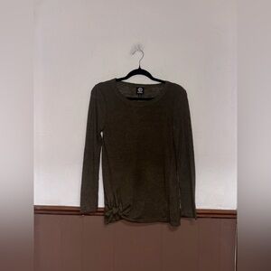 Bobeau | Green Side Knot Longsleeve